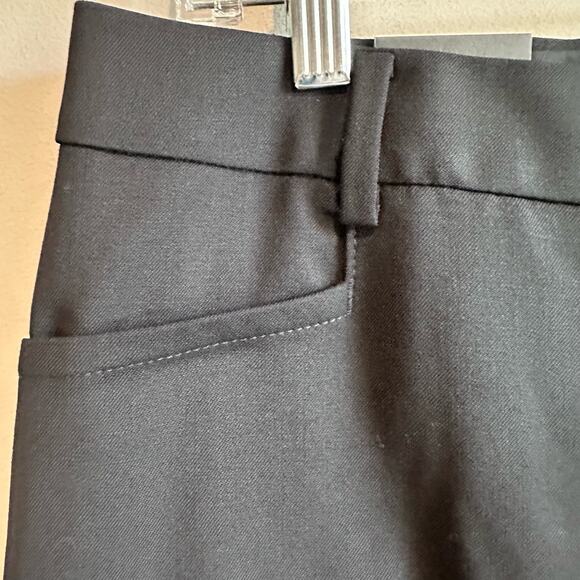 Banana Republic Petite Siena Straight Wool Pant Black 10 445616 - Picture 3 of 10